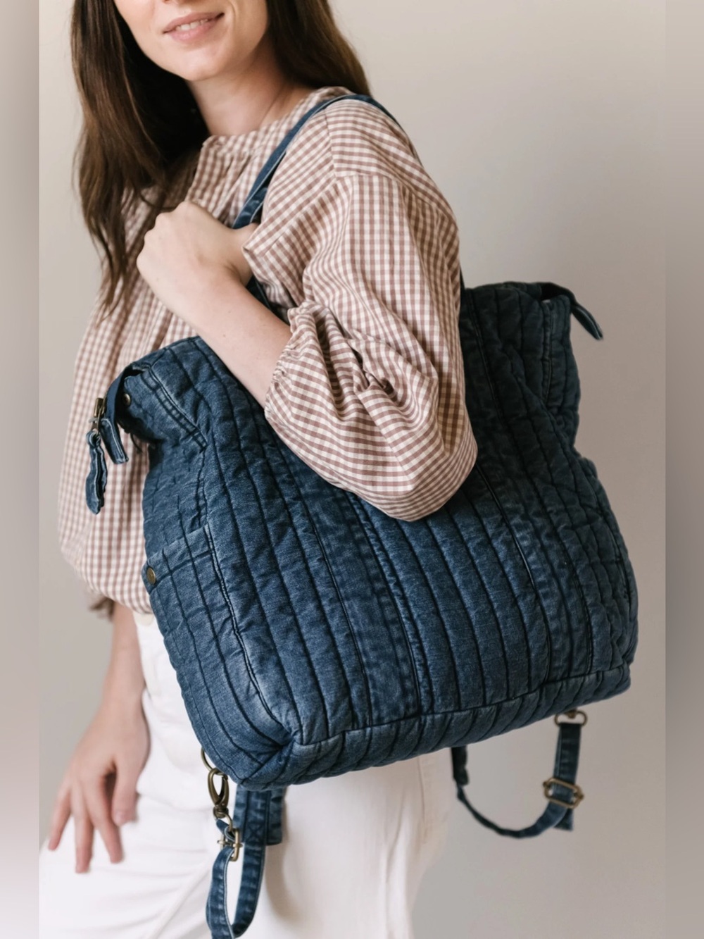 Pehr Convertible Diaper Bag - Denim